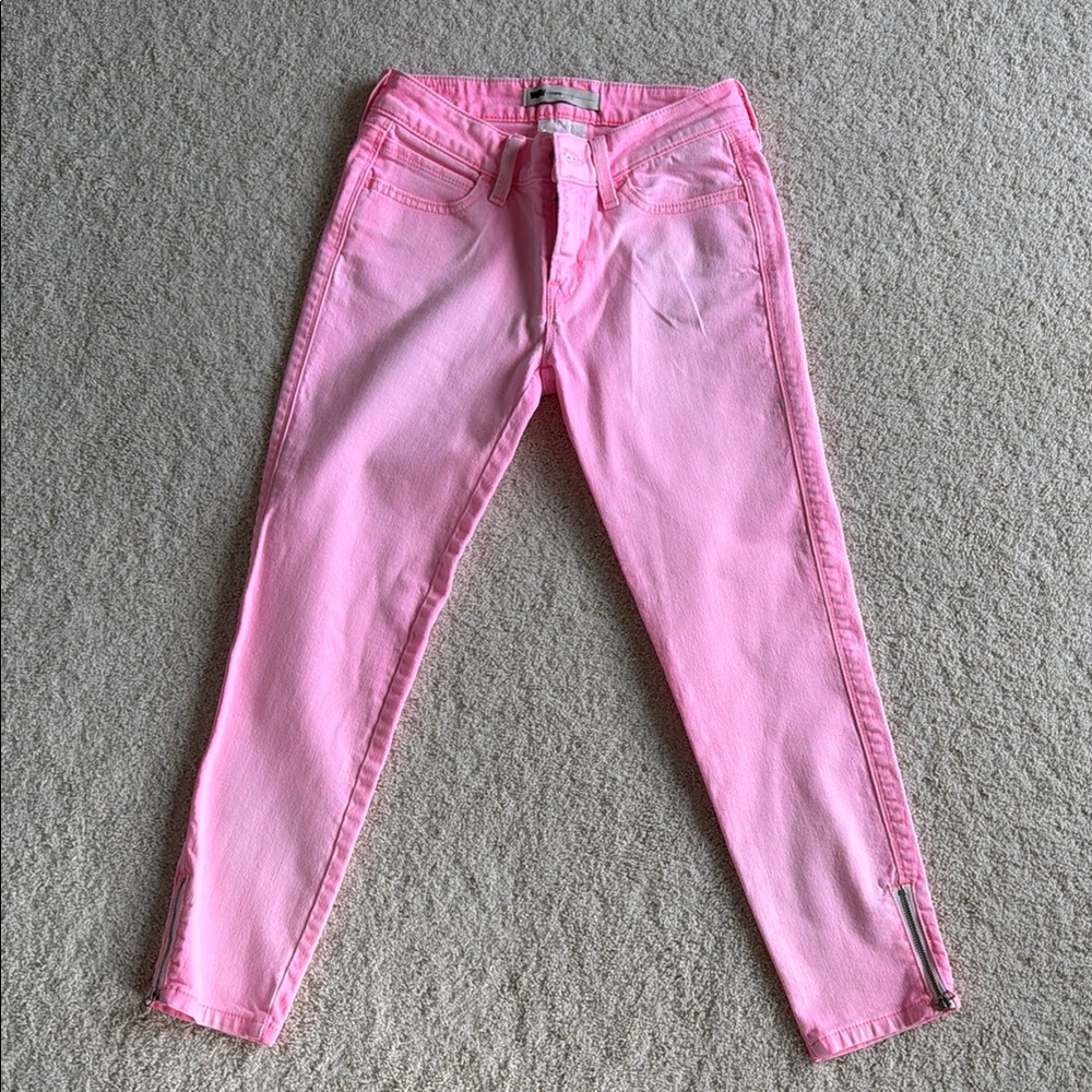 Pink Women's Skinny Jeans